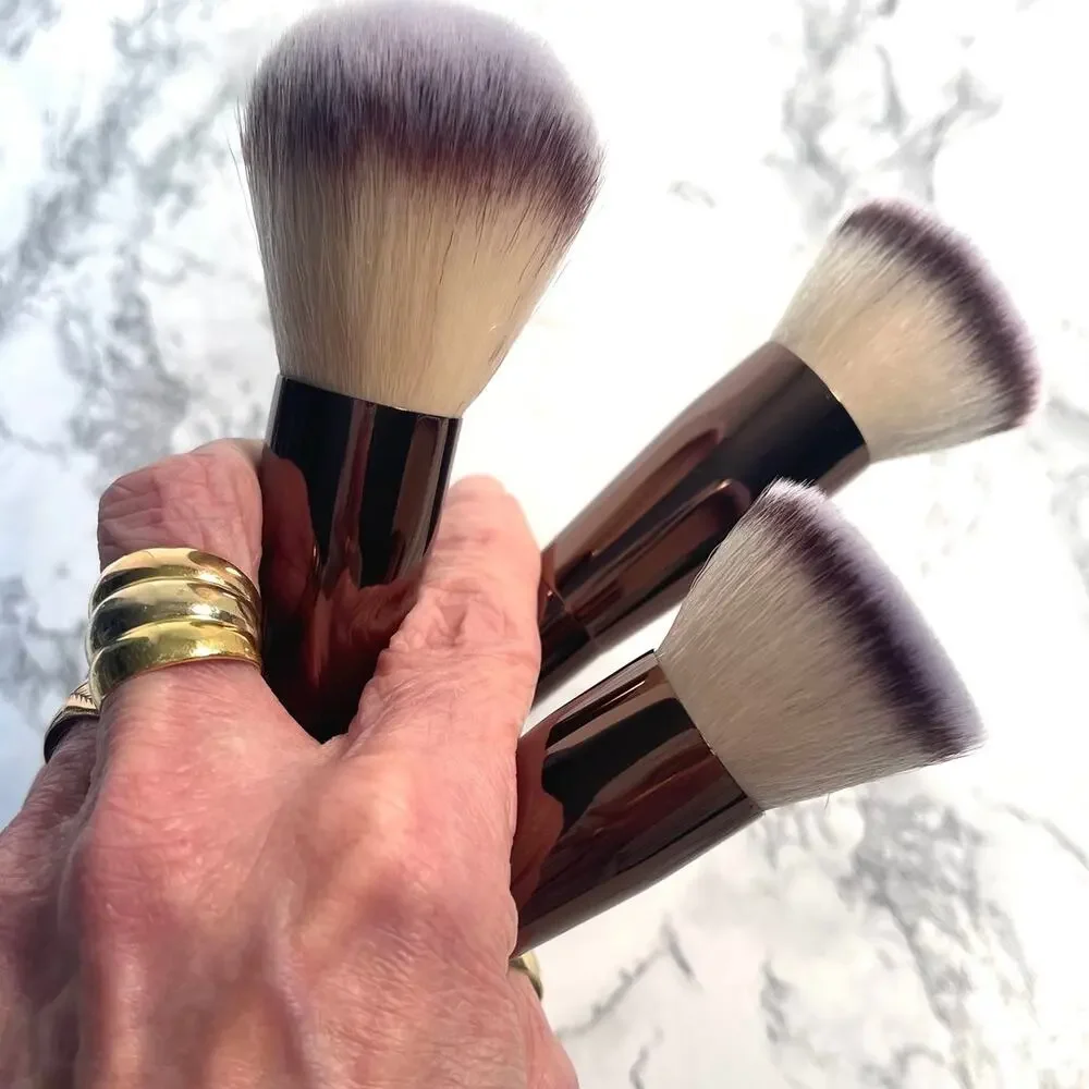 Dual End Makeup Brush Set Trio, New, for Liquids Creams & Powders